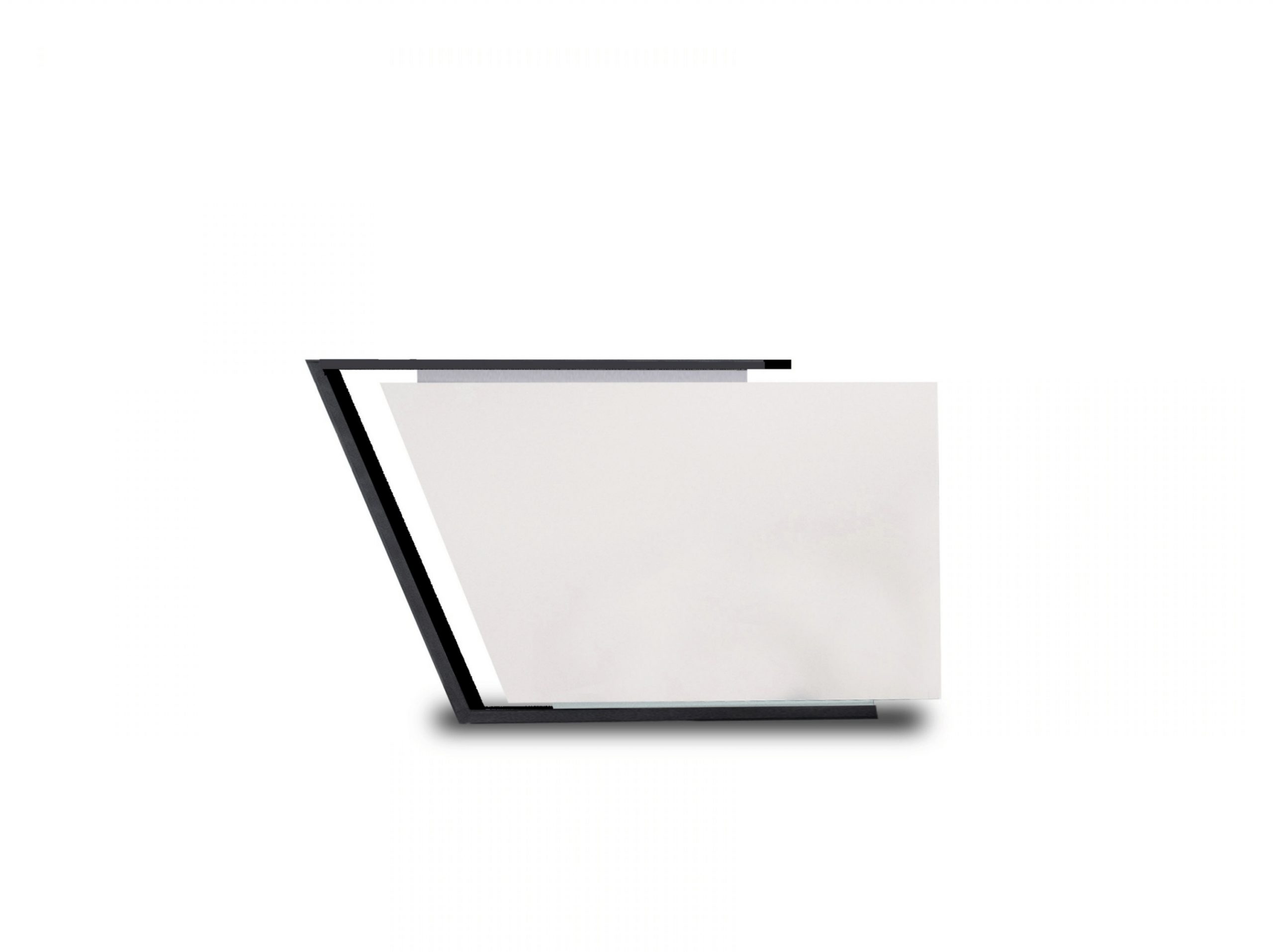 Mostrador para negocios como farmacias y ópticas. Melamine acabado blanco con cajonera. Diseñado por estudio AMA.
