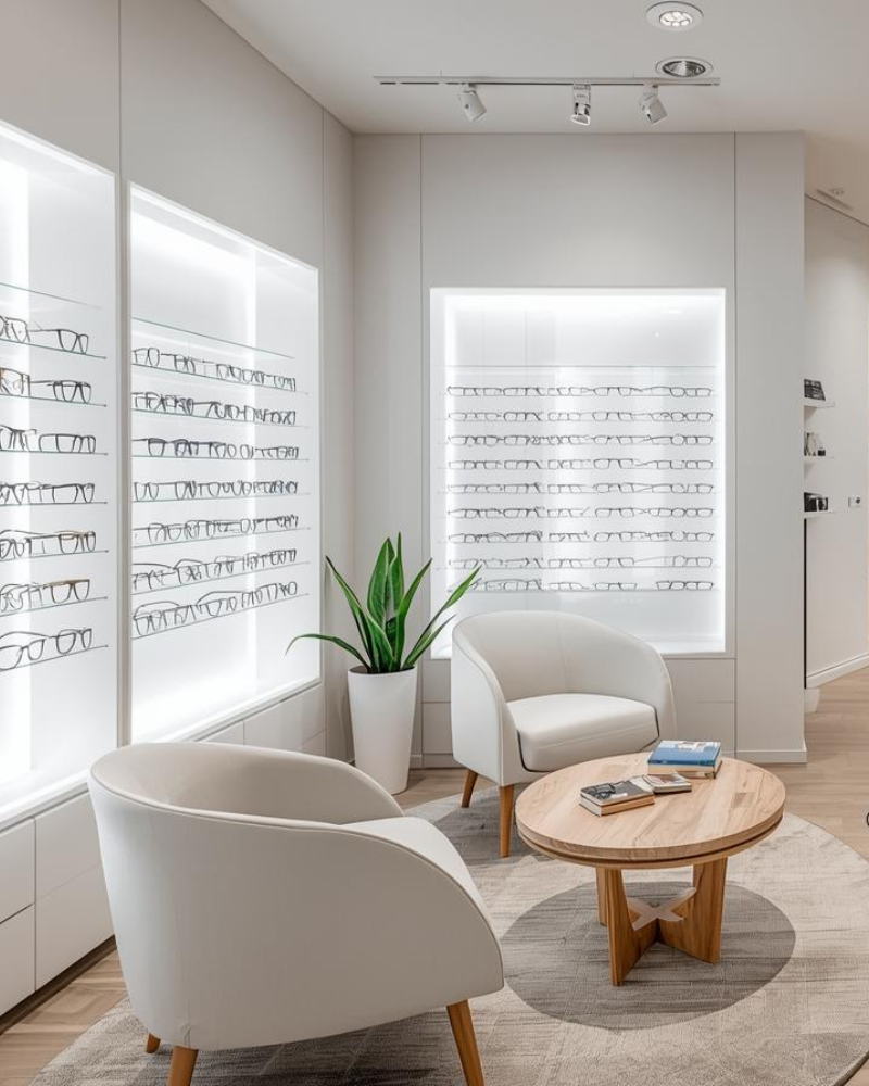 Opticalia - Reforma de Optica realizada por estudio AMA